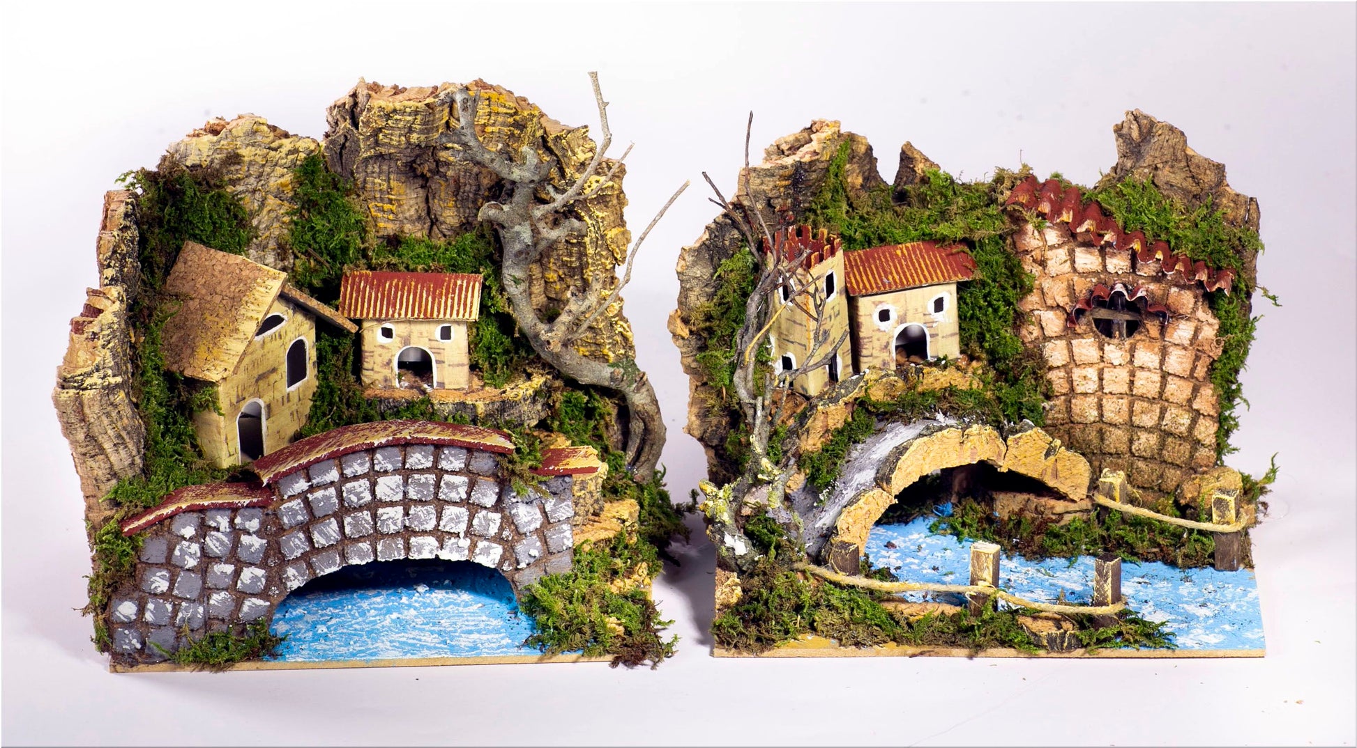 PONTE SU FIUME 20X14X17CM ASSORTITO