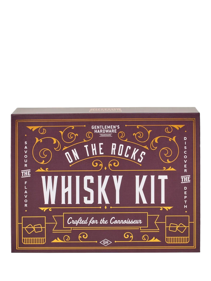 Kit Whisky con Pietre Refrigeranti e Bicchieri Gentlemen's Hardware