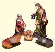 Natività in resina 50 cm multicolor set 5 pz