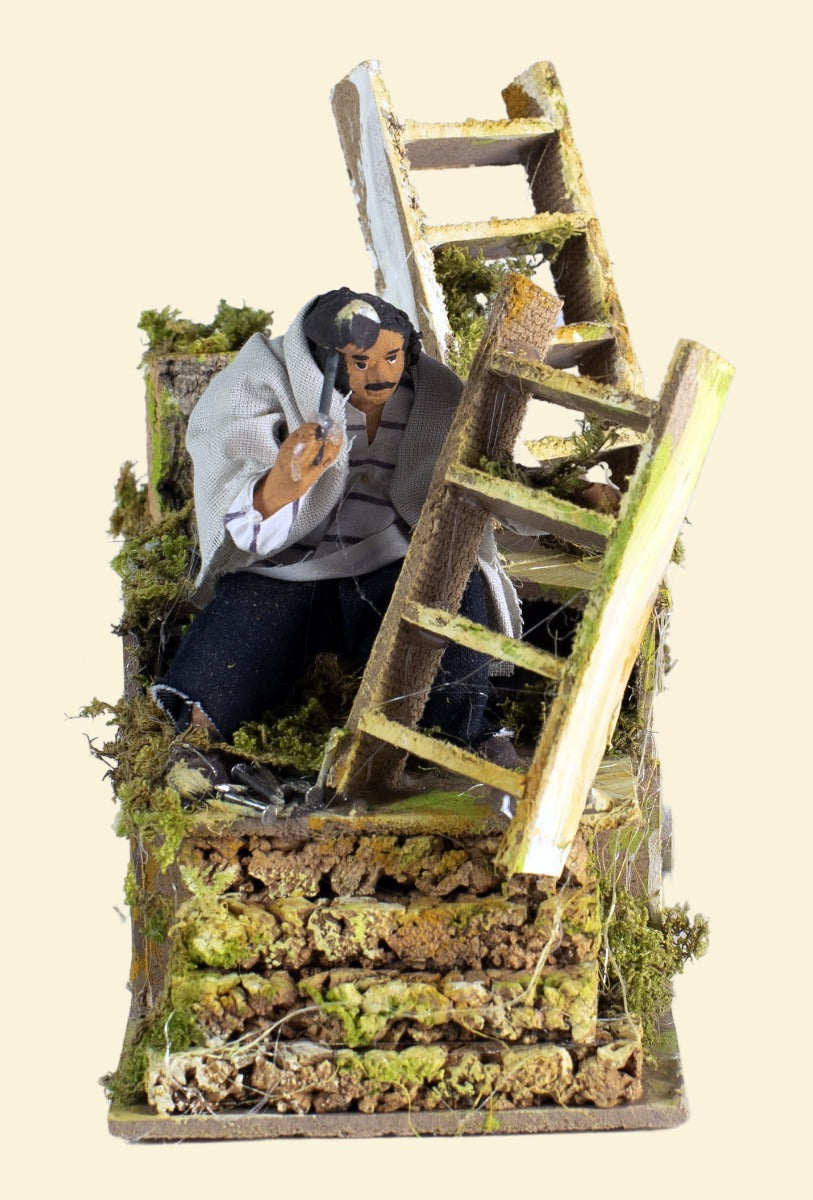 PASTORE CON SCALE CON MOVIMENTI 10CM
