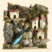 PAESAGGIO CON FIUME 20X14X18CM