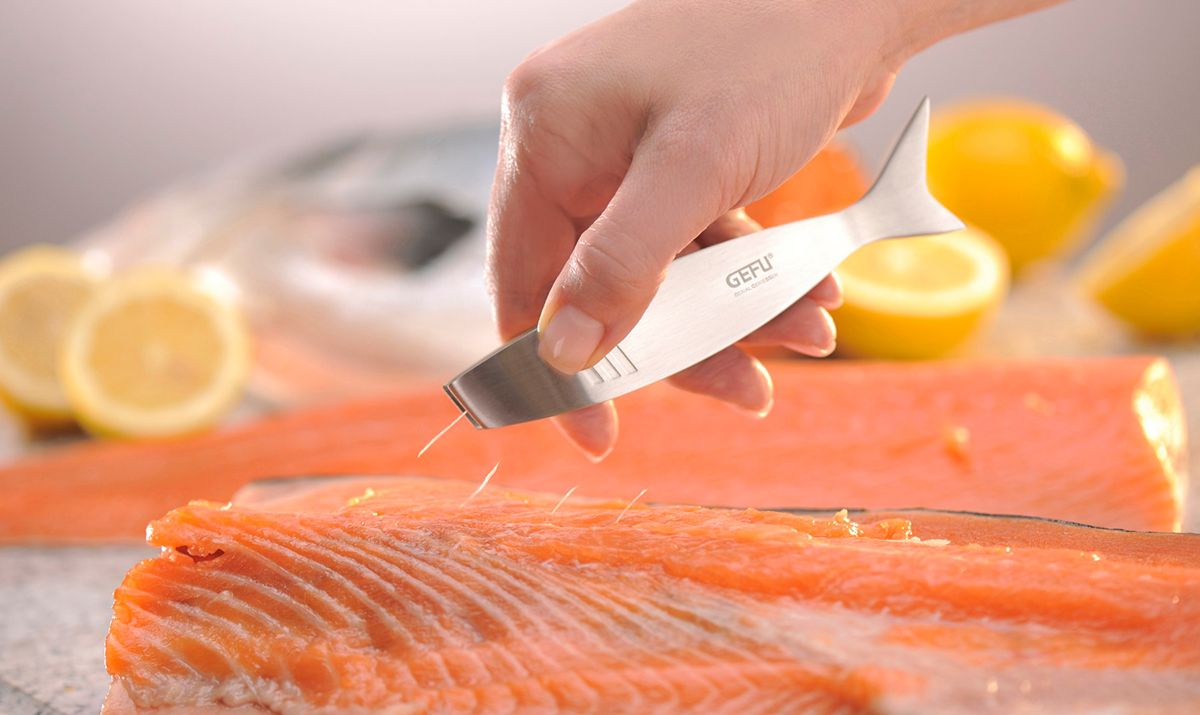 Pinzette per lische di pesce TOLA 14.5x2.7x2.5 cm Acciaio Inox Gefu