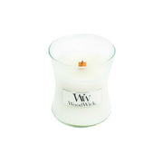 CANDELA CLESSIDRA PICCOLA MINI JAR WHITE TEAK