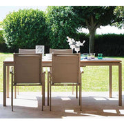 OFFERTA TAVOLO TIMBER TEAK ALLUNGABILE 200/280 CM+ 6 POLTRONE
