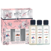 SET TRE RICARICHE DA 250 ML PER PROFUMATORE LAMPE BERGER