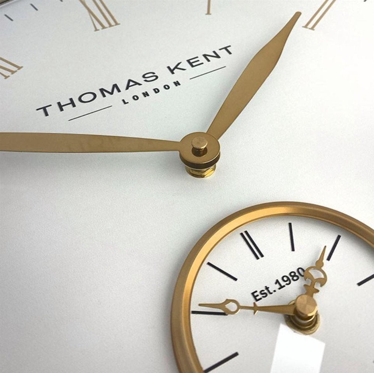 OROLOGIO DA PARETE THOMAS KENT TIMEKEEPER BIANCO