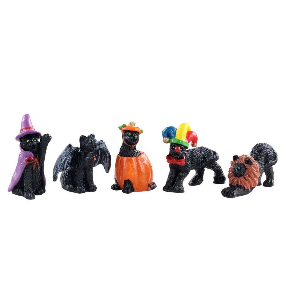I GATTI DI HALLOWEEN - HALLOWEEN CATS, SET OF 5