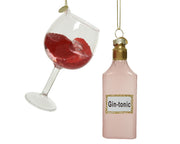 SET BICCHIERE/BOTTIGLIA DA APPENDERE 4,5X14X12CM