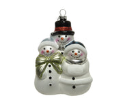 FAMIGLIA DI PUPAZZI DI NEVE APPENDIBILE H12CM