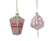 1 CIONDOLO NATALIZIO H11.5CM POP CORN/ZUCCHERO FILATO MODELLO ASSORTITO