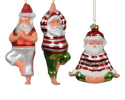 DECORAZIONE NATALIZIA, YOGA BABBO NATALE, 6.3x5.4x16 CM, MODELLO ASSORTITO