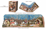 Presepe Libro Natalizio cm 88 Lx 27 Px22 H