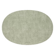 TOVAGLIETTA OVALE DOUBLE FACE FABRIC VERDE MENTA 34X48CM