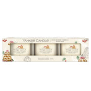 3 CANDELE PROFUMATE VOTIVE IN VETRO SPUN SUGAR FLURRIES