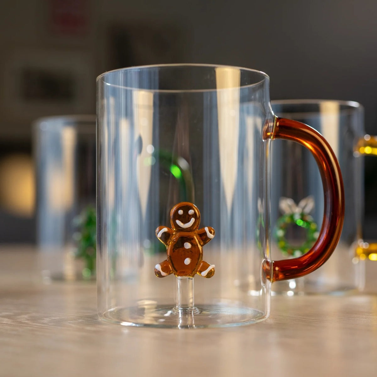 TAZZA IN VETRO BOROSILICATO 420ML PAN DI ZENZERO