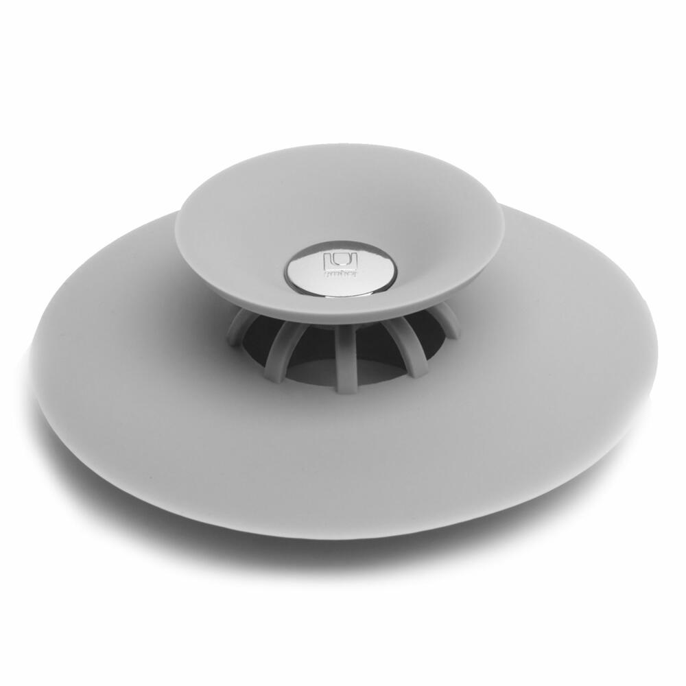 Tappo per Vasca e Filtro Capelli Flex D 9 cm Grigio UMBRA