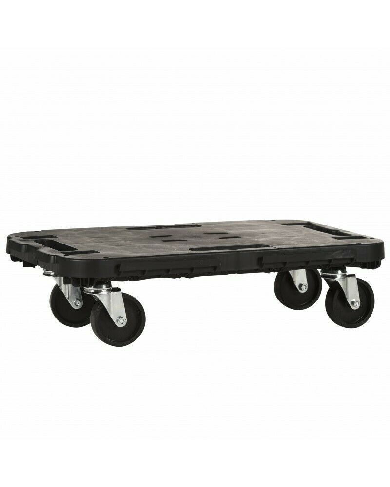 CARRELLO A PIANALE DOLLY 48X29X3.8 CM NERO