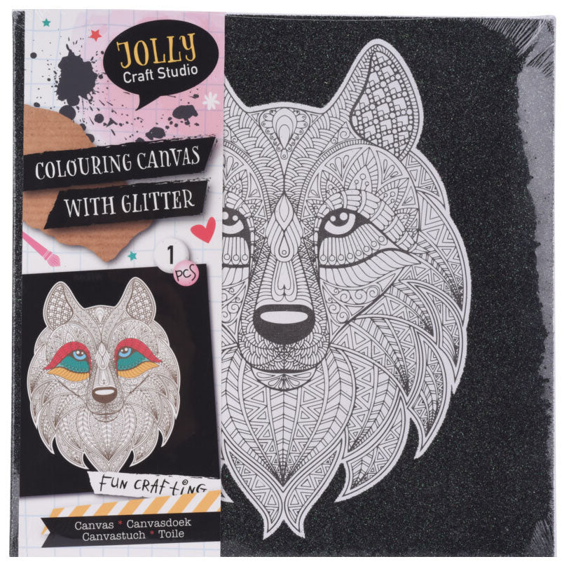 TELA CON DISEGNO ARTISTICO DA COLORARE 29X29CM ASSORTITA