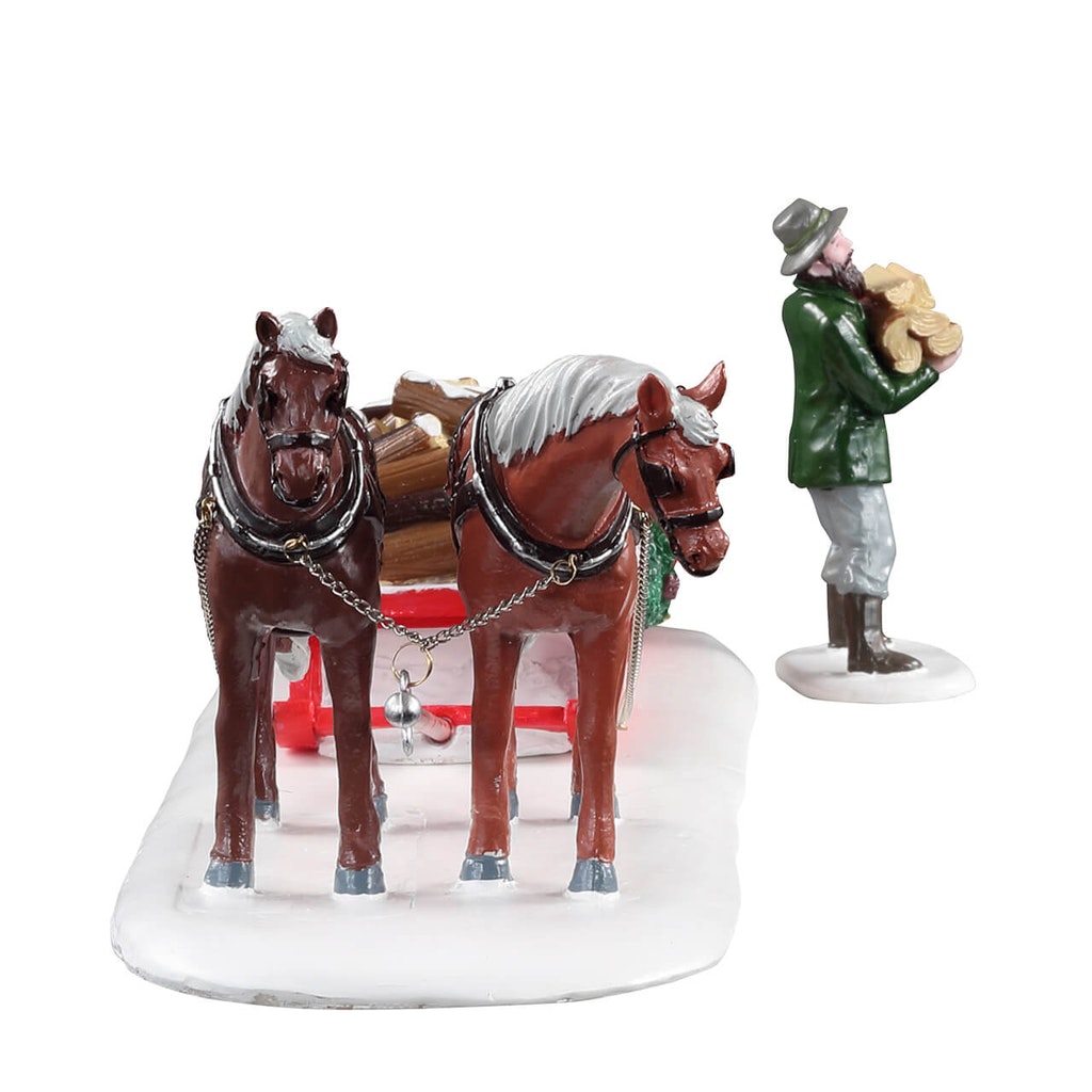 CONSEGNA DELLA LEGNA - FIREWOOD DELIVERY, SET OF 2