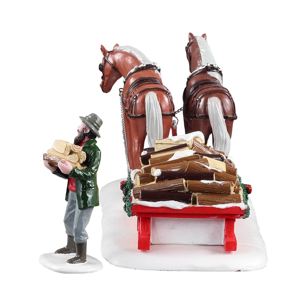 CONSEGNA DELLA LEGNA - FIREWOOD DELIVERY, SET OF 2