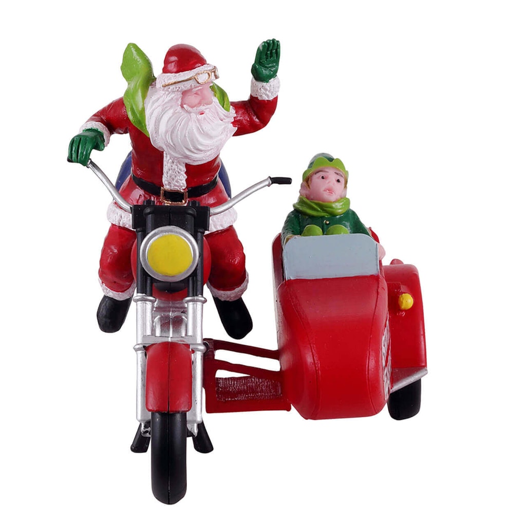 BABBO NATALE E L'ELFO IN MOTO - SANTA EXPRESS