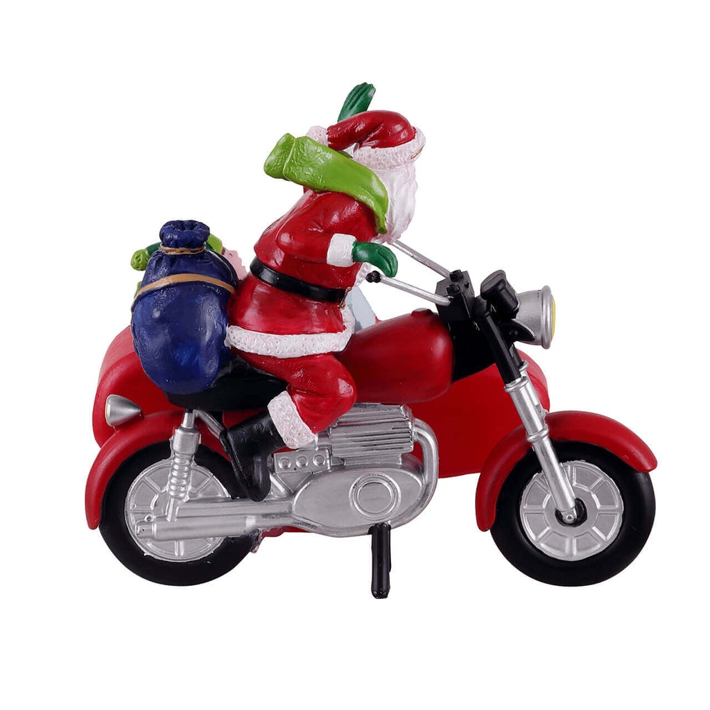 BABBO NATALE E L'ELFO IN MOTO - SANTA EXPRESS