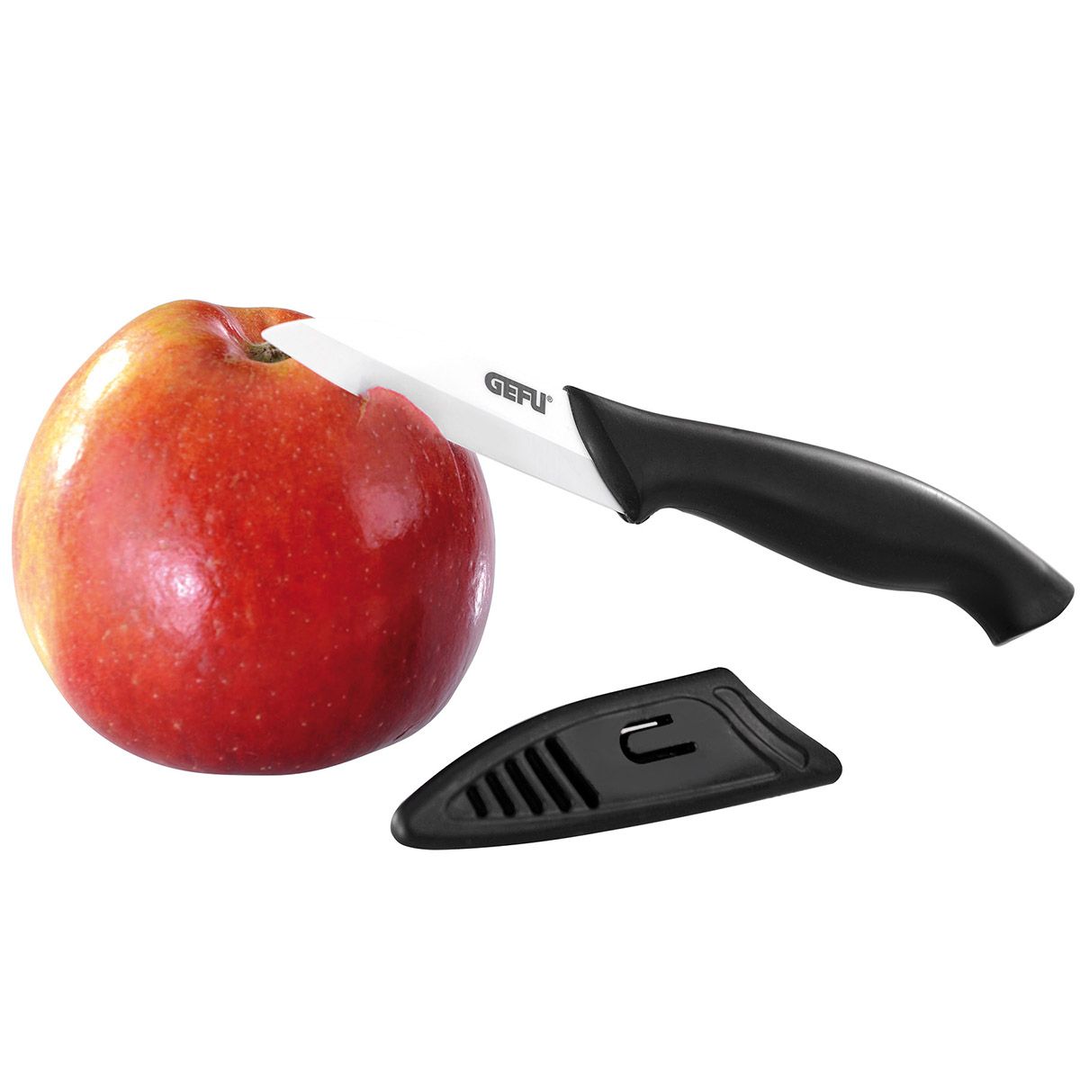Coltello Ceramica CERAMO 18.5 cm Nero Bianco Gefu