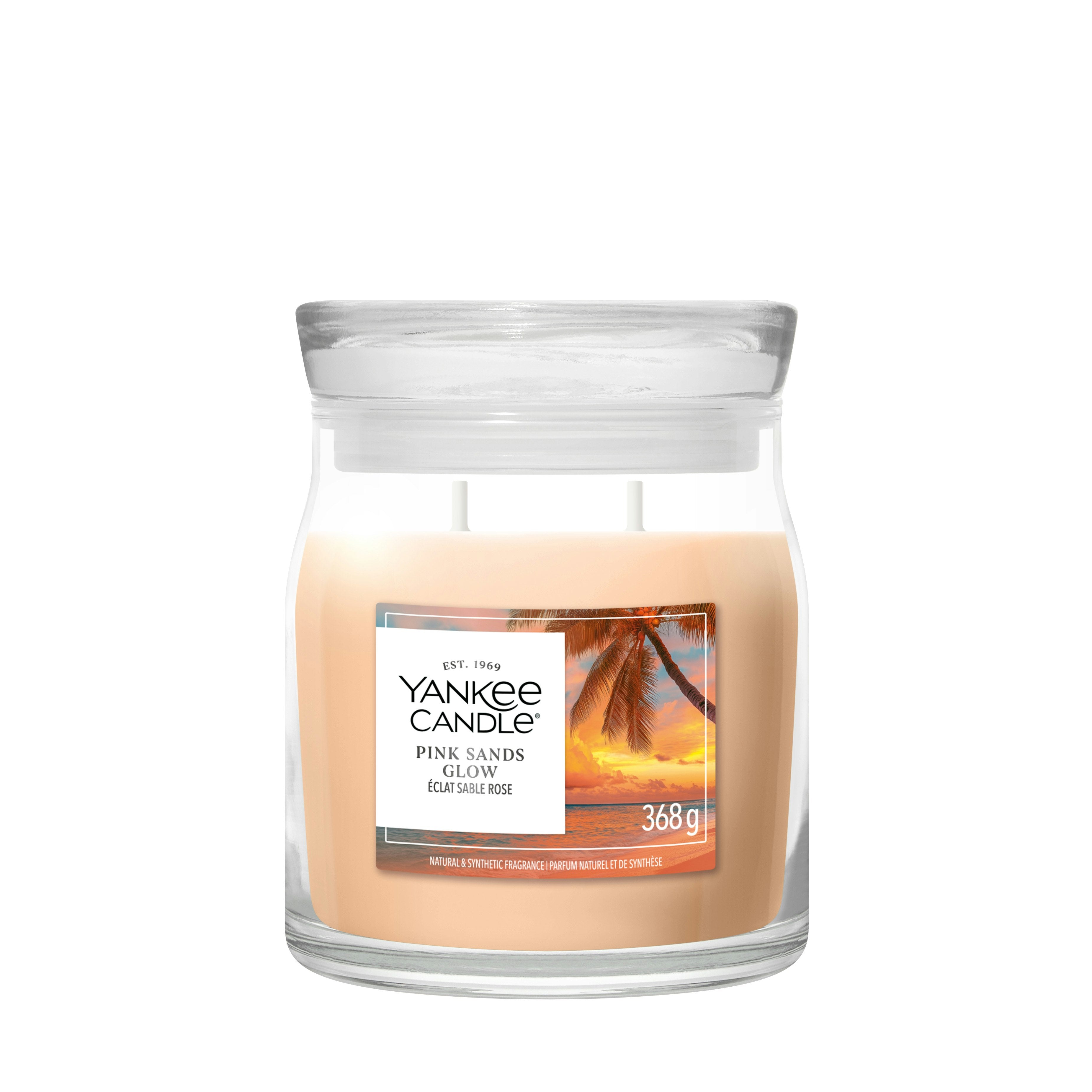 Candela Media Signature Pink Sands Glow 368g Rosa Yankee Candle