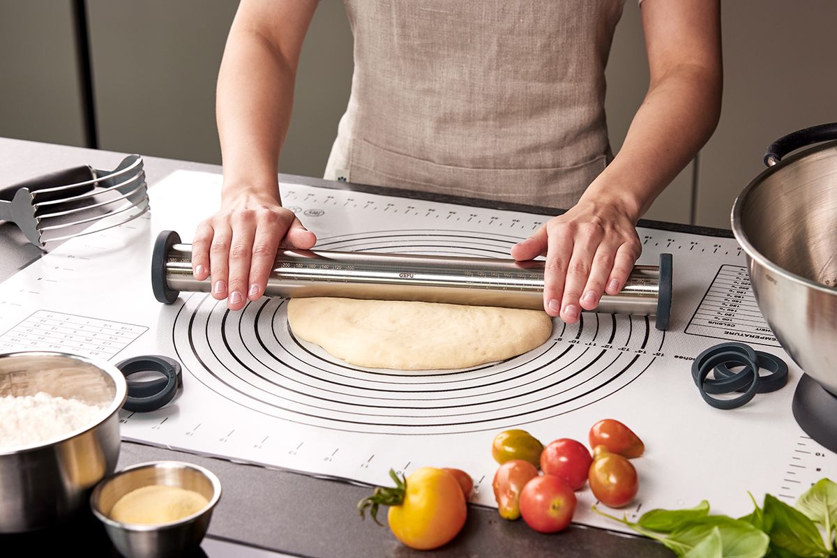 Tappetino da Forno e Lavoro 70x50cm Bianco Gefu