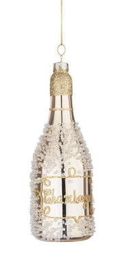 PENDAGLIO BOTTIGLIA DI CHAMPAGNE 5x5x13,5H CM