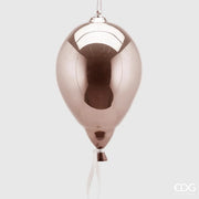Decorazione Palloncino Vetro H32 D20 Rosa EDG