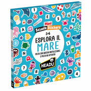 Libro Attività Maxi Scuola Stickers Esplora il Mare 3-6 Anni HEADU