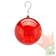 Palla Vetro Vortex D8 Rosso EDG
