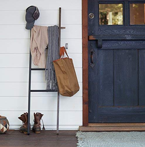 SCALA APPENDIABITI NERA 152X41X3.8 CM IN LEGNO