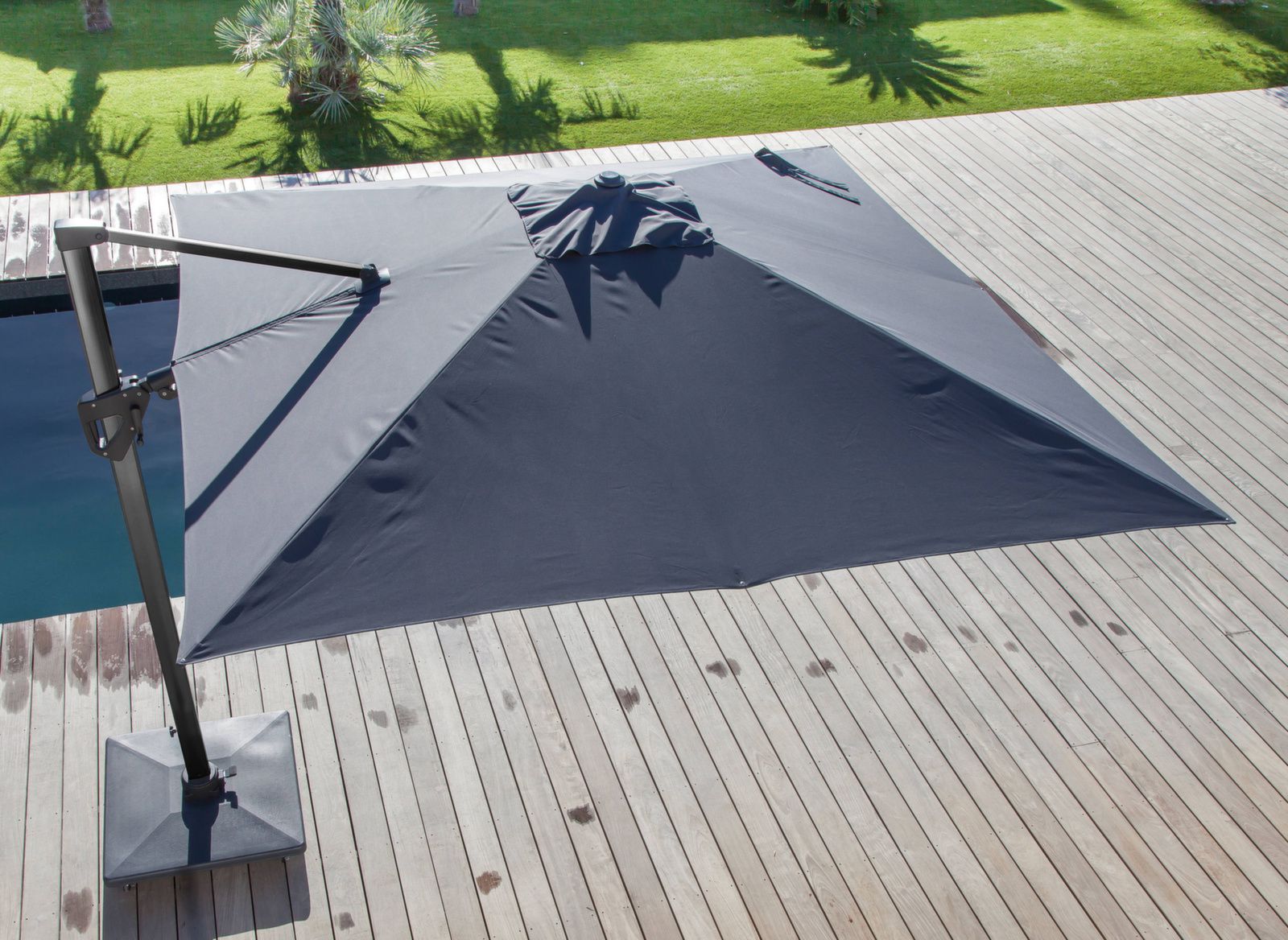 OMBRELLONE ELIOS 3X3 MT GRIGIO ORIENTABILE