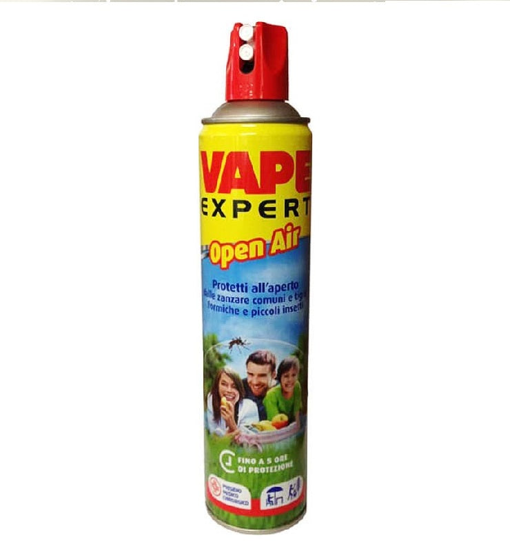 INSETTICIDA PER ZANZARE TIGRE E NORMALI VAPE EXPERT OPEN AIR SPRAY 600ML