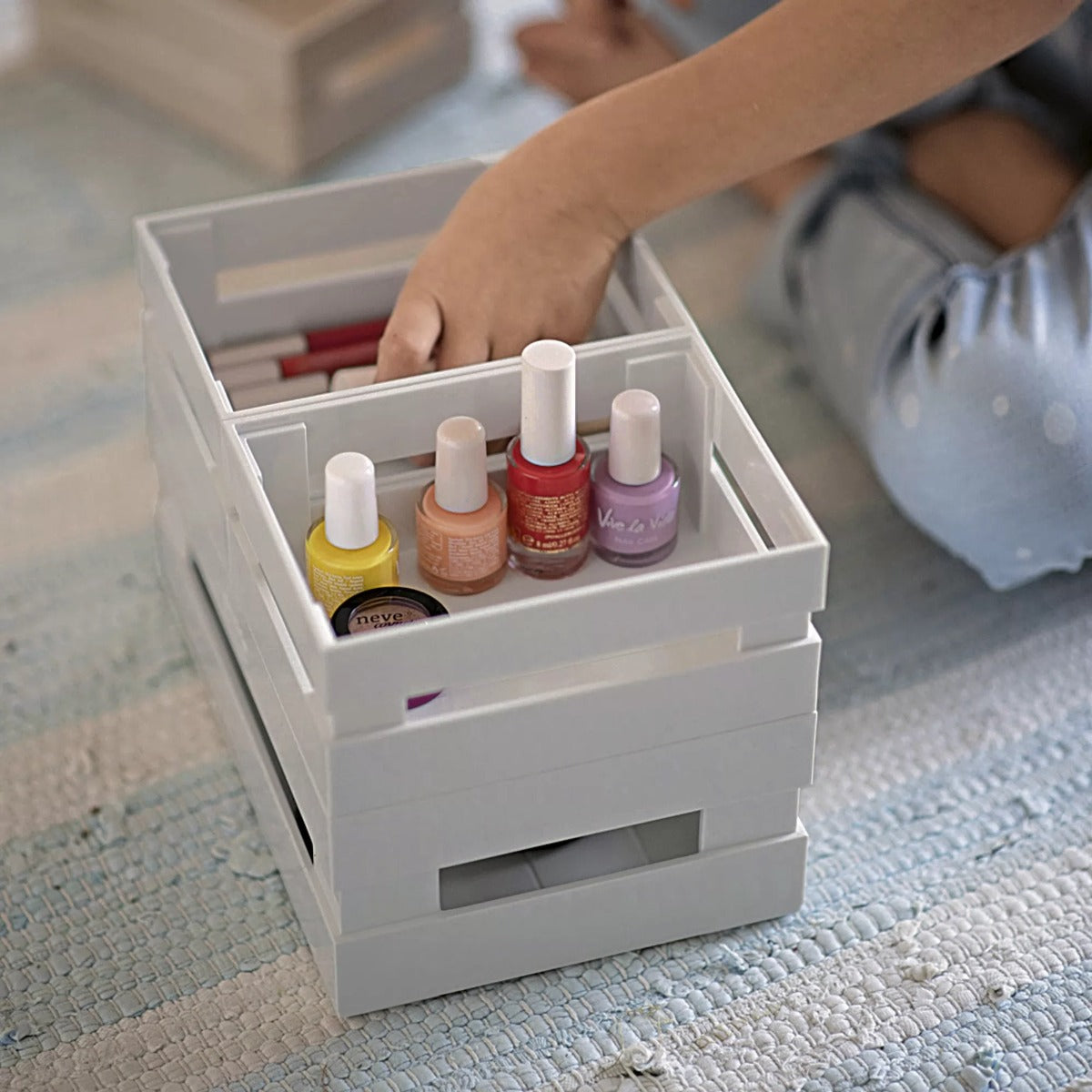 CASSETTA S TIDY&STORE GRIGIA 15,3 X 11,2 X 7 CM