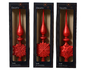 PUNTALE NATALIZIO ROSSO 35CM MODELLO ASSORTITO