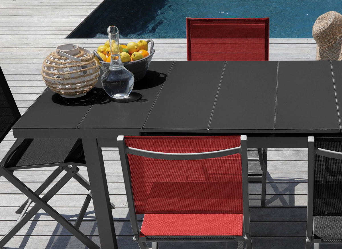 TAVOLO ONDINE ALLUNGABILE 220/293X100 GRIGIO