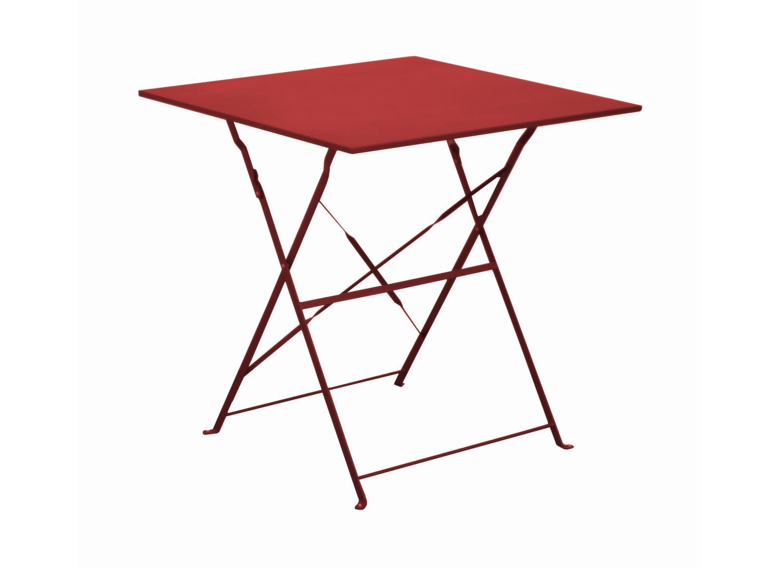 OFFERTA TAVOLO CUBA PIEGHEVOLE 70X70CM ROSSO +2 SEDIE CUBA