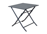 TAVOLO PIEGHEVOLE IN METALLO 70X70CM GRIGIO