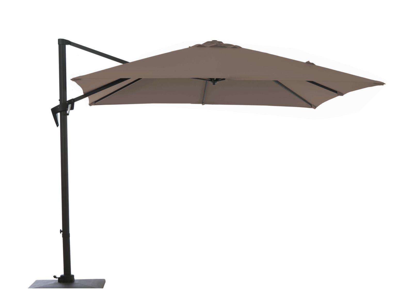 OMBRELLONE RETRATTILE/ORIENTABILE ROMA 2,5X2,5  GRIGIO/TALPA