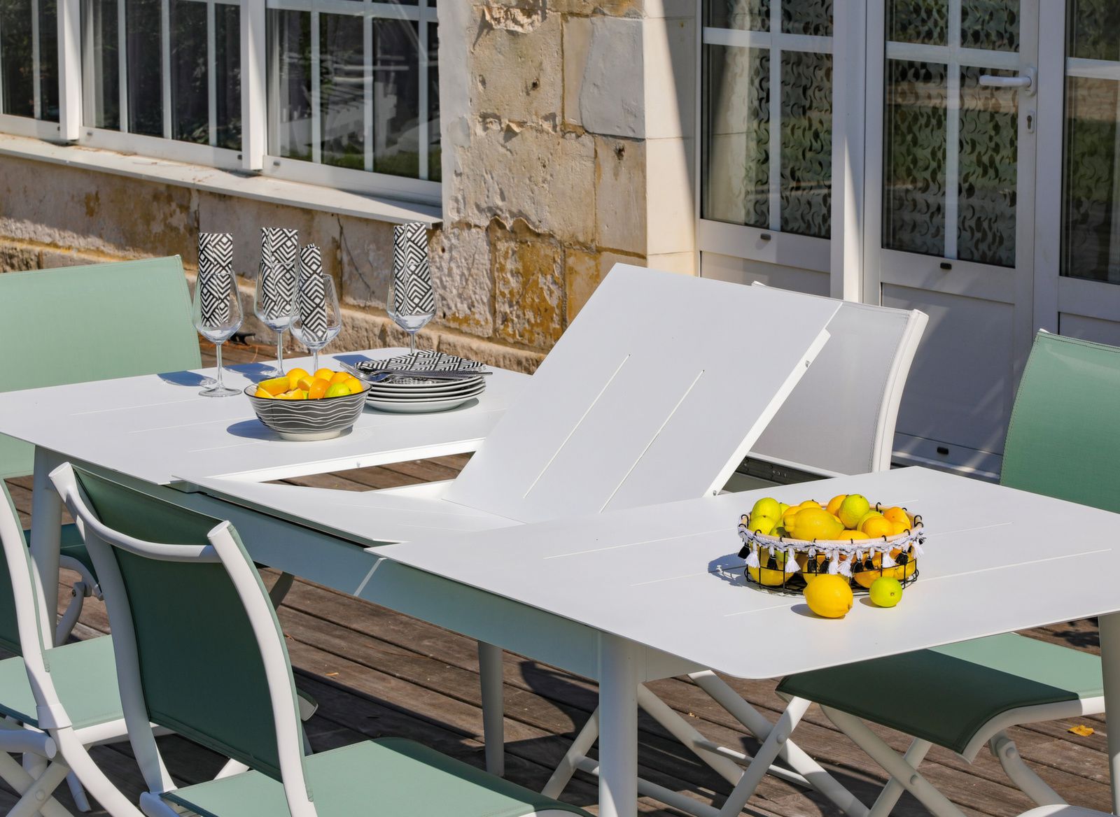TAVOLO ALLUNGABILE 180/240X100 BLANC DUBLIN