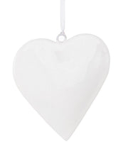 PENDAGLIO SHYLA CUORE BIANCO IN METALLO 10X10CM