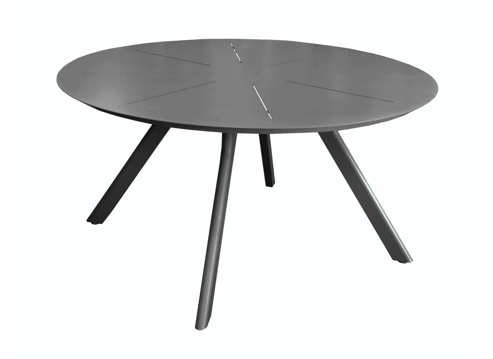 OFFERTA TAVOLO SEVEN ROTONDO D.150CM GRAFITE +4 SEDIA ELEGANCE GRAFITE