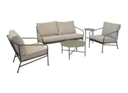SALOTTO DA GIARDINO CON CUSCINI NOA VERDE/BEIGE