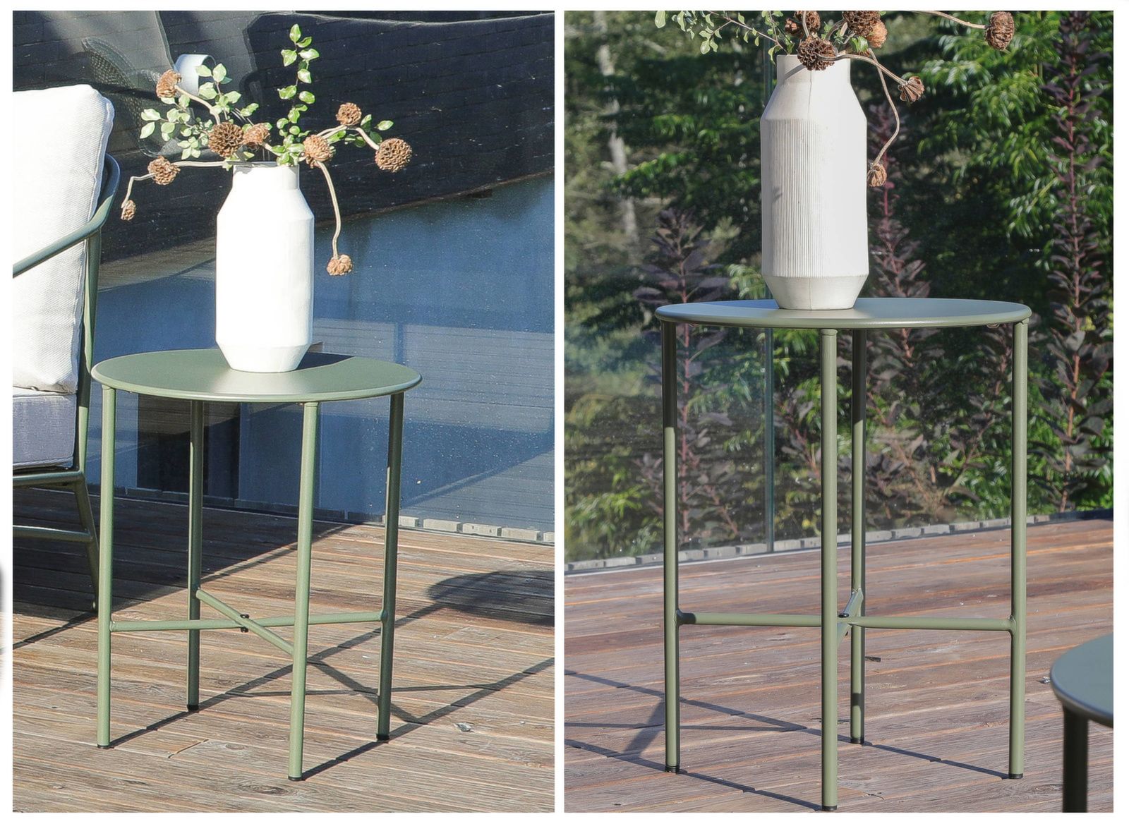 SALOTTO DA GIARDINO CON CUSCINI NOA VERDE/BEIGE