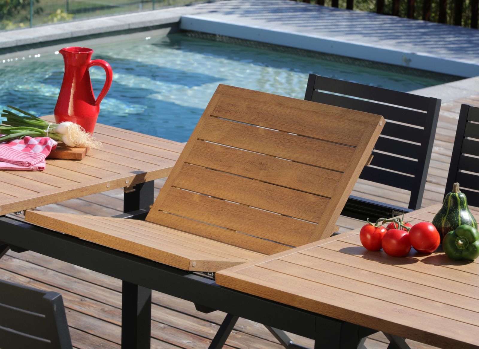 TAVOLO ALLUNGABILE GRAFITE/OAK 160/240X100CM COME