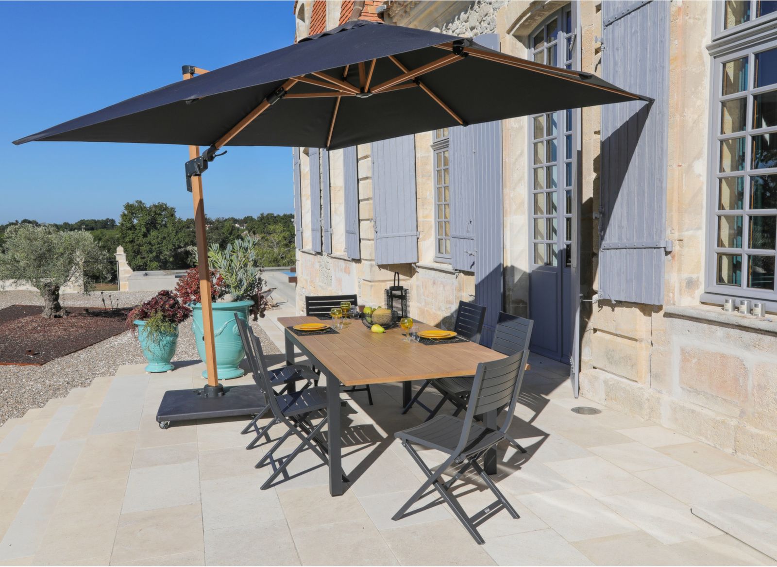TAVOLO ALLUNGABILE GRAFITE/OAK 160/240X100CM COME