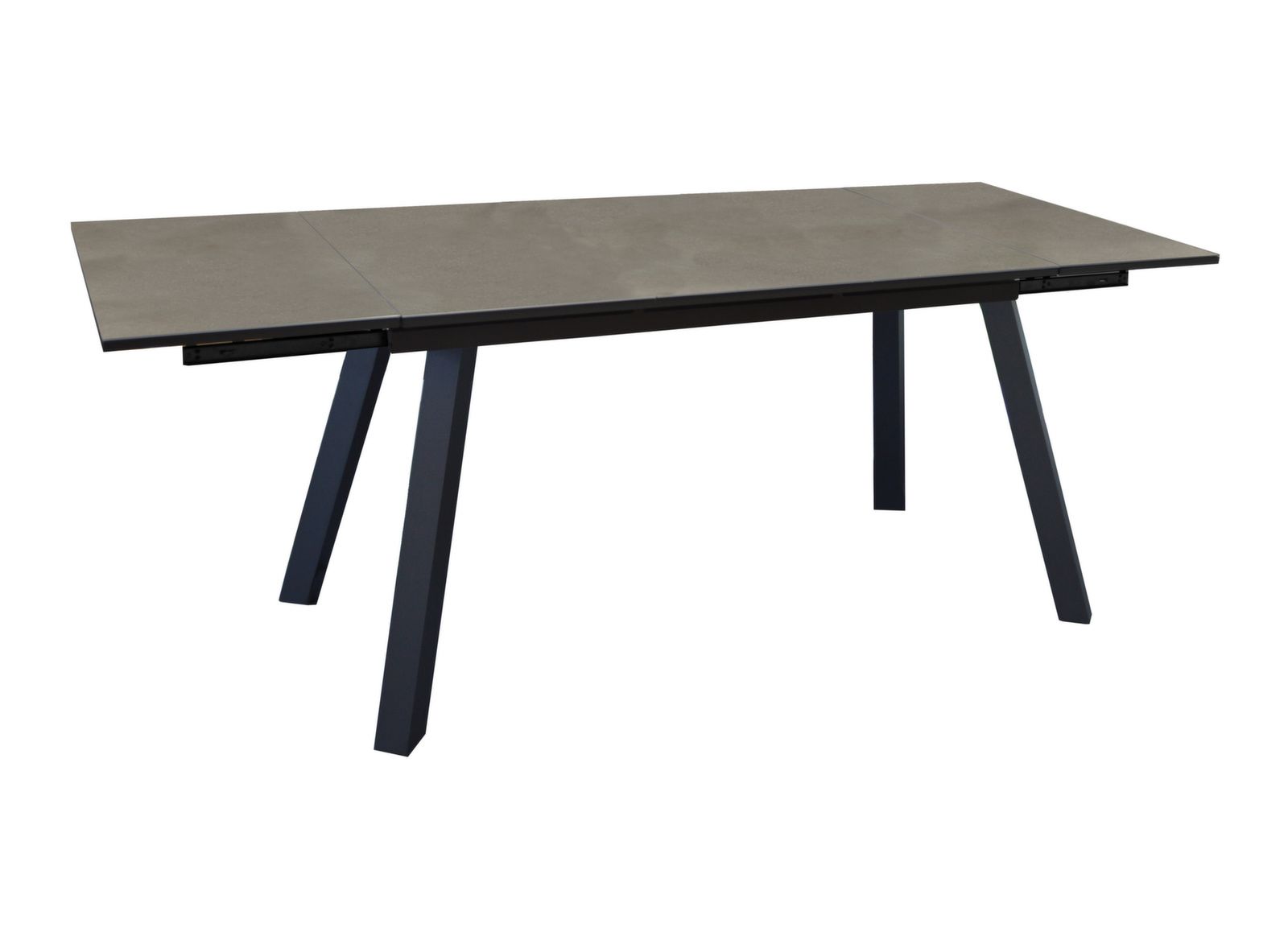 TAVOLO ALLUNGABILE CON PIANO IN KEDRA 150/200/250X90CM GRAFITE/ALLEY AGRA
